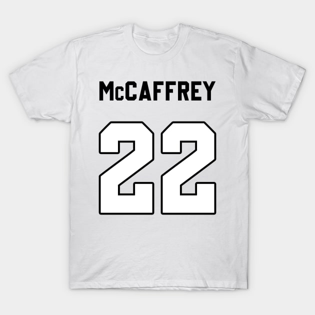 Christian McCaffrey Back T-Shirt by Cabello's